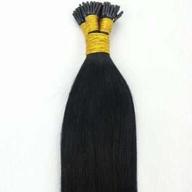 China Silky Straight Wave Pre Bonded Me Tip Hair Extensions #2 Darkest Brown I Tip Remy Human Hair for sale