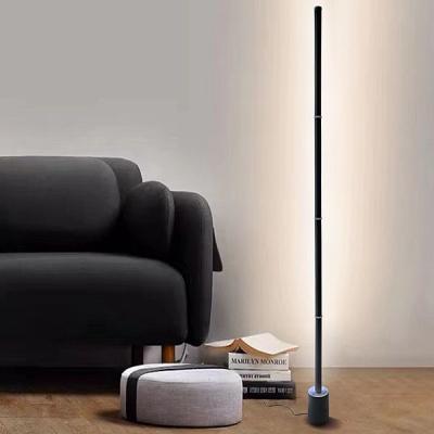 China Modern RGB Floor Lamp Round Base 16 Million Colors Effects 20W RGB Dimmable Tall Lamp For Living Room Bedroom for sale