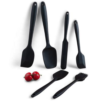 China Sustainable High QualityWholesale 6 Pieces In 1 Set Silicone Kitchen Cooking Tools Stand Up Kitchen Tableware BBQ Eco Silicone Kitchen Utensils for sale