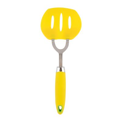 China Amazon Durable Durable Nylon Stainless Steel Fish Egg Slotted Turner For Turning Flipping for sale