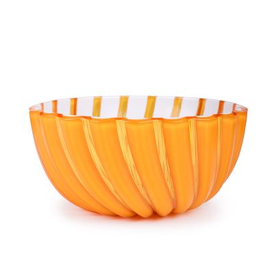 China Diameter 17 Latest Designs Viable Fruit Salad Serving Bowl Noodle Bowl Personality Home Soup Bowl for sale