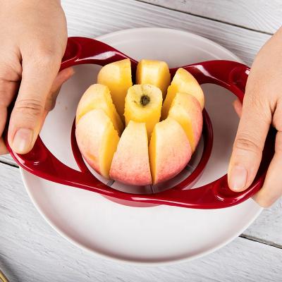 China Amazon Sustainable Success Stainless Steel PP Handle 8 Blade Apple Slicer Hollow Punch Cutter for sale