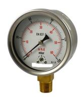 China 1/4“ 1/2“ BSP-Bajonettype de BARcapsule van Vattingsring pressure gauge 0-10 Te koop