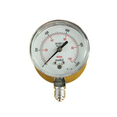 China 63MM 50mm niedriges Manometer 0-15 P/in 20 der Kapsel-Meter-P/in Genauigkeits-Class2.5 zu verkaufen