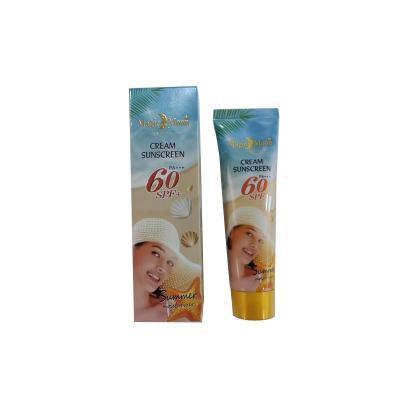 China Sunscreen Private Label Oem daily moisturizer SPF60 PA+++ Sunscreen cream for face for sale