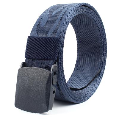 China Wholesale Outdoor Training Fanny Belt Men's Tactical Nylon Canvas Nylon Webbing Men's Factory Pass Safety Belt Outdoor Training Nylon Belt for sale