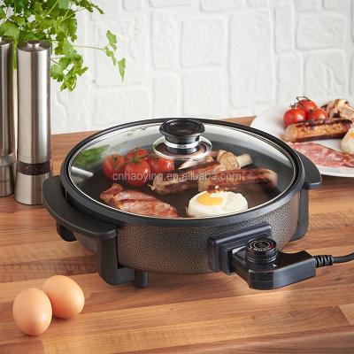 China Household GS CE ROHS CB Approval 1500W High Quality Hot Selling Electric Pizza Deep Pan for sale