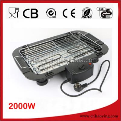 China 2000w Outdoor Cooking Non Stick Smokeless Indoor Electric Barbecue Grill for sale