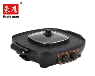 China Household 1500W Multi-Function Electric Non-stick Coating Household Square Frying Pan Outdoor Green Environmental Protection for sale