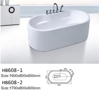 Chine Baignoires, baignoire libre sans robinet, douche HB608-1 de main à vendre