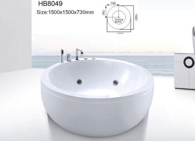 Chine Articles sanitaires, baignoires, jacuzzi, baignoire de massage, TOURBILLON HB8049 1500X1500X730 à vendre