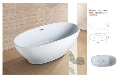 China Modern Bathtub,Acrylic bathtub white color,Bathtub, seamless Bathtub. HK-7045 Size:165X80X62CM for sale