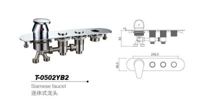 Chine Bathtub mixer,Faucet,cold/hot water basin tap T-0502YB2 à vendre