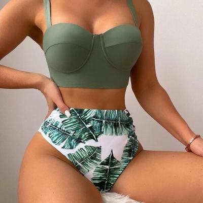 China Yolo 2022 New Breathable Slit Printing Beach Sexy Bikini Swimwear for sale