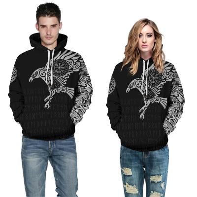 China Viking Mythology Digital Print Couples Breathable Warm Hoodie from Yolo Sale for sale