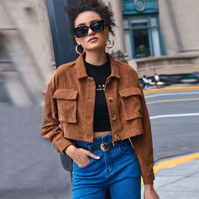 China 2022 Yolo Springs Bag Sleeve / Organ Breasted Summer Long Casual Single Lapel Corduroy Breathable Jacket for sale