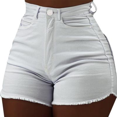 China 2022 New QUICK DRY Yolo Summer Hot Pants Solid Color Pocket Slim Shorts Shape Raw Jeans for sale