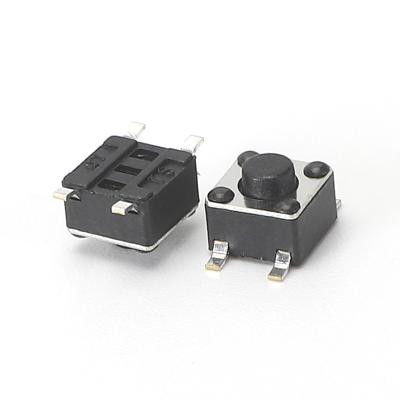 China Electronics 6*6*4.5mm SMT Auto Switch H4.3 4pin 6*6mm SMT Tact Tactile Switch for sale