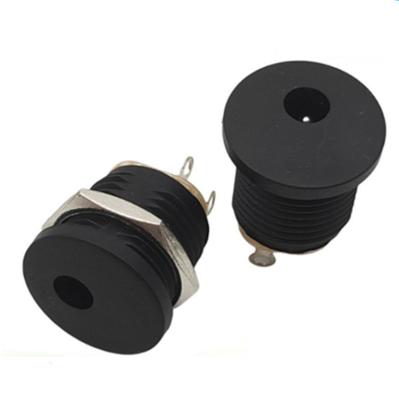 China 5.5-2.5/5.5 x 2.1mm DC power plastic plug with screw threaded audio jack DC-022 for sale