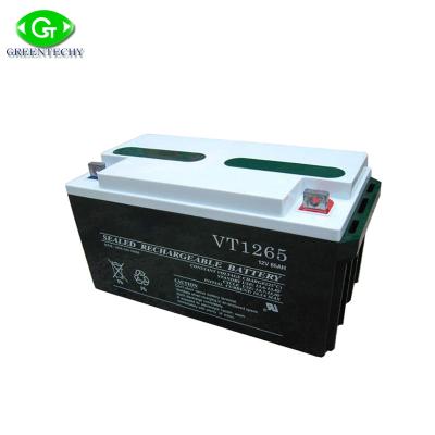 China Solar / Wind System 12v 65AH Solar Maintenance Free Battery for sale