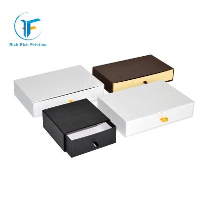 China Recyclable Cardboard Gift Drawer Boxes With Handle Sleeve Boxes For Gift Package for sale