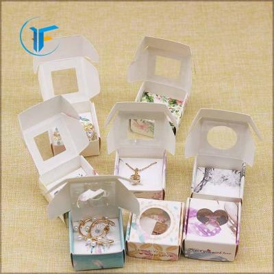 China Eco Friendly Recycled Materials Paper Box Custom Mailing Mailer Box With Clear Windows for sale