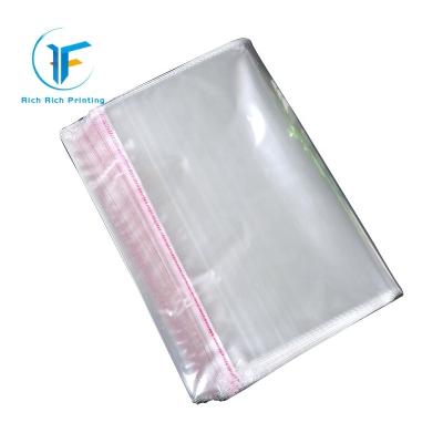 China Convenient plastic bag maker custom printing self adhesive package clear plastic opp printed packing bag for sale