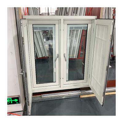 China Commercial Folding Screen Sound Insulation Aluminum Alloy Casement Window With Blinds for sale