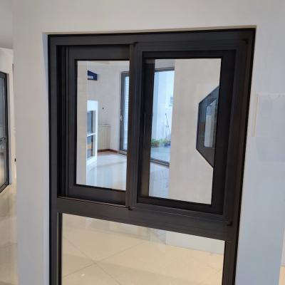 China Sound Insulation Simple Design Aluminum Frame Sliding Windows Doors for sale