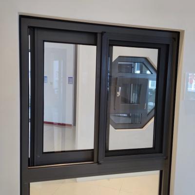 China Factory Direct Selling Sound Insulation Aluminum/Vinyl Frame 3 Sliding Track Window for sale