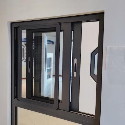 China Sound Insulation Simple Design Aluminum Sliding / Casement Window for sale