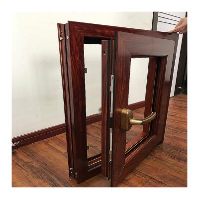 China Folding Screen Wood Color Casement Window With Hot Sale China Windows Aluminum Alloy Frosted Glass Canopy Customized Height Modern Horizontal for sale