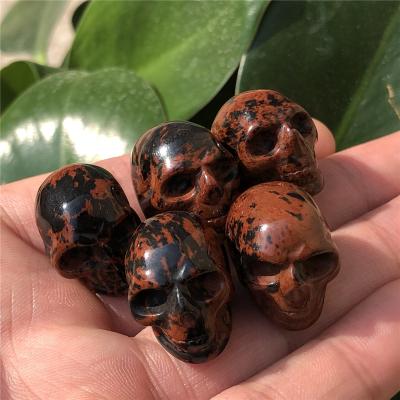 China Europe accept beautiful pink crystal skulls customized natural rose quartz skulls for healing for decoration for sale