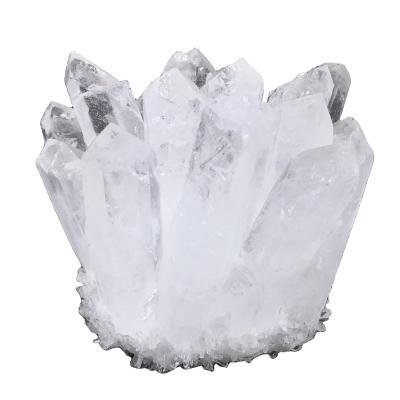 China Europe High Quality Hand Carved Clear Quartz Cluster Crystal Quartz Cluster For Feng white shui for sale