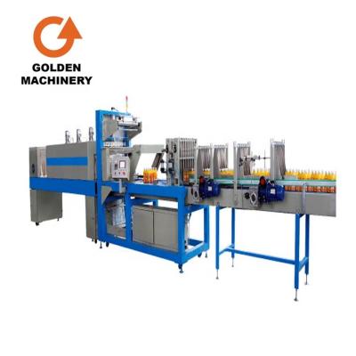 China Automatic Hot Beverage Shrink Film Shrink Packaging Machine For Beverage Package for sale