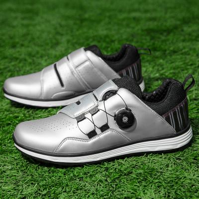 China Spike Outsole Hot Selling Breathable Microfiber Upper Anti Slip Men's Golf Shoes Outdoor Sports Shoes Professional Training High Quality Shoes for sale