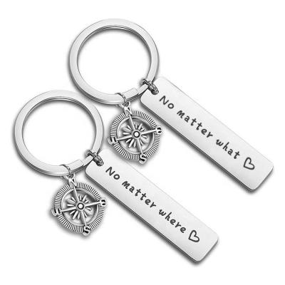 China Good price fashion stainless steel 3D key chain metal key chain creative design pendant with suit logo key chain for sale