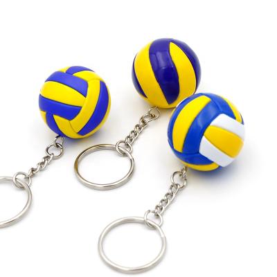 China Wholesale Cheap Promotion / Souvenir / Collection Custom Carved Volleyball Ball Key Chain Key Chain for sale