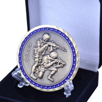 China Europe Customized Cheap Commemorative Enamel Souvenir Metal Challenge Coins for sale