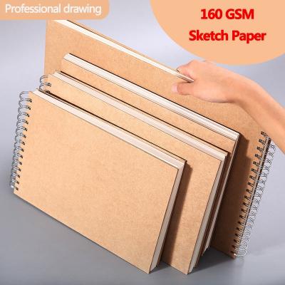 China Custom Eco-Friendly Waterproof A3/A4 Sketchbook Paper Diary For Graffiti Memo Pad Blank Paper Drawing Painting Artists Sketch Books for sale