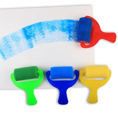 China Graffiti DIY Tools Painting Sponge Roller Paint Brush, Baby Early Education Brush Sponge Set for sale