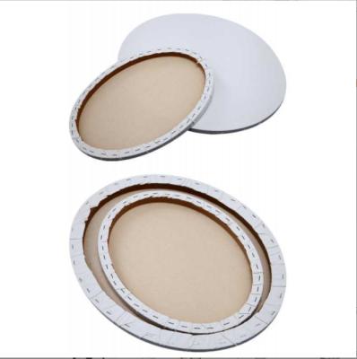 China Xin Bowen Painting High Quality 280g 100% Cotton Accept Custom Round Oil Painting Frame Blank Drawing Board Canvas for sale