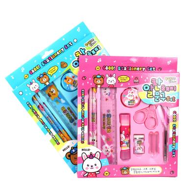 China Xinbowen Portable Cheap Kids Stationery Set Pencil DIY Set Kids Stationery Gifts School Supplies for sale