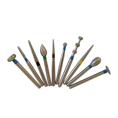 China Diamond Professional Manufacturer Dental Diamond Burs For Dentistry High Speed ​​10 Pcs Packing Dental Burs for sale