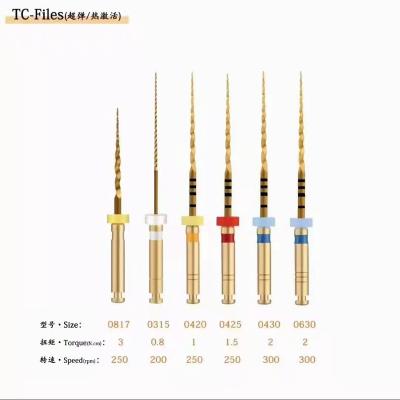 China Flexible Motor Use Swordental Dental Instruments Endodontic Files 04 06 Taper Niti Rotary Files Endo Files For Endo Motor for sale