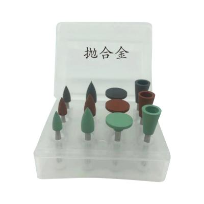 China Dental Lab Acrylic Polishing Burs Stable Hot Sale Dental Rubber Silicone Polisher Kit for sale