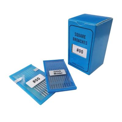 China Stainless Steel Stable Medical Dental Root Canal Cleaning Smooth Needle Square Pins Dental Barbed Wires For Root Cleaning for sale