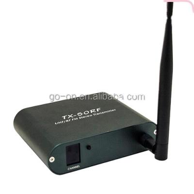 China Sustainable Silent Disco Transmitter Smart Stable Signal High Accuracy with Outstanding Antenna Long Range Distance Barrier Free TX-50RF for sale