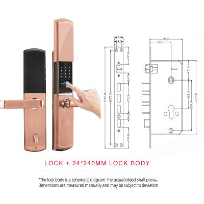 China Modern Advanced Fingerprint Door Lock Prices Smart Home Locks For Household Electronics for sale