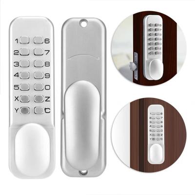 China Metal and Wood Sliding Doors Keyless Code Password Lock Push Button Digital Mechanical Lock with Knob Handle Waterproof Password Keypad Fireproof Door Lock for sale